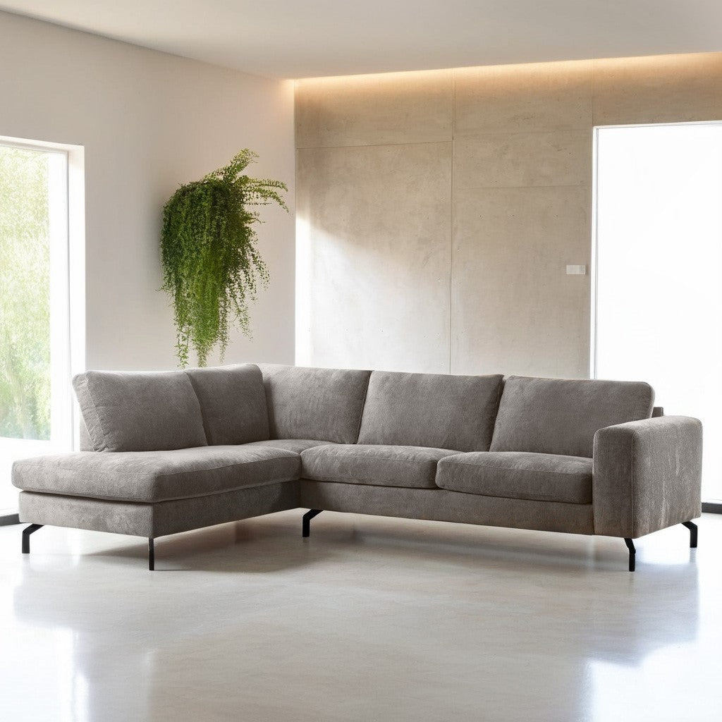 Harlow, 3-zits hoek links, stof Perfect Harmony 04, R720 champagne