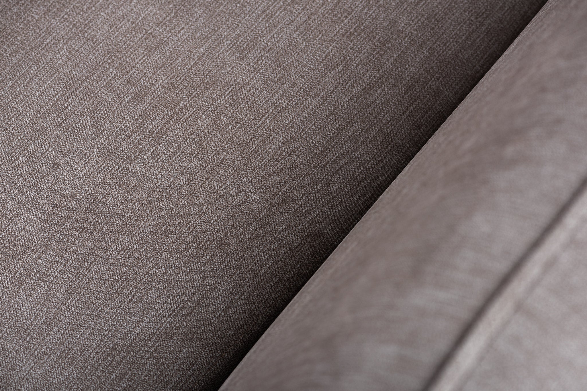 3-zits hoekbank links, stof Orinoco 23, K460 beige, zwarte poot