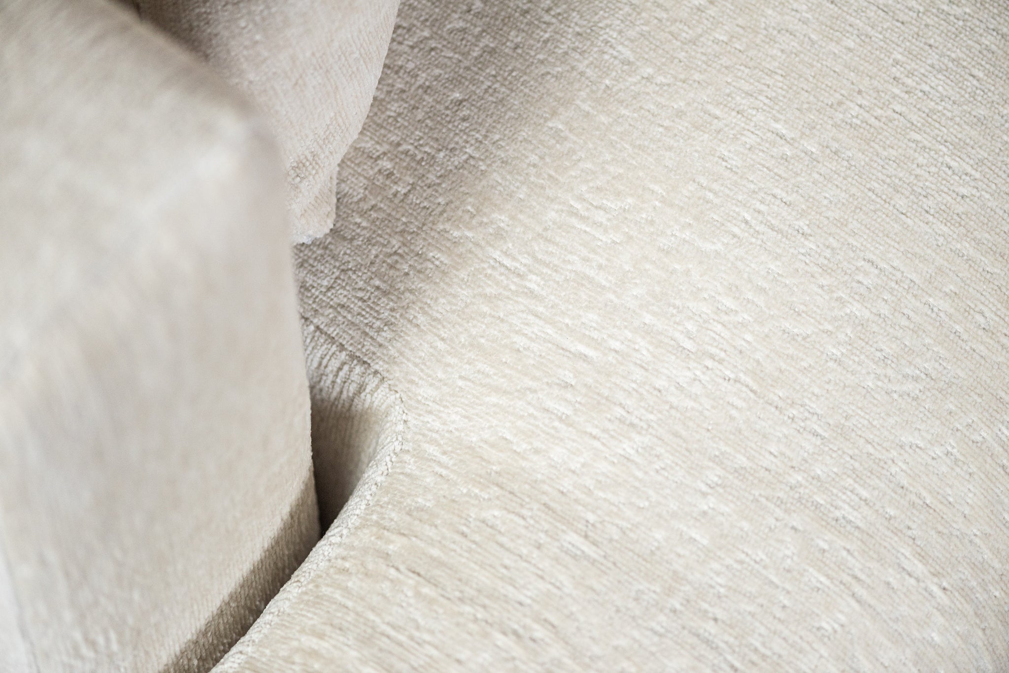 3-zits hoekbank rechts, stof Loris 01, L720 champagne