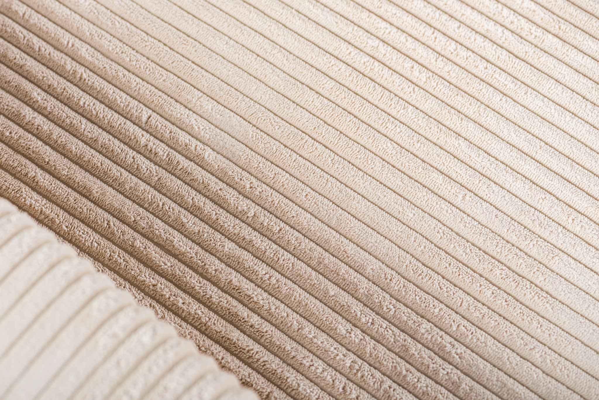 3-zits hoekbank rechts, stof Lincoln 03, M311 beige