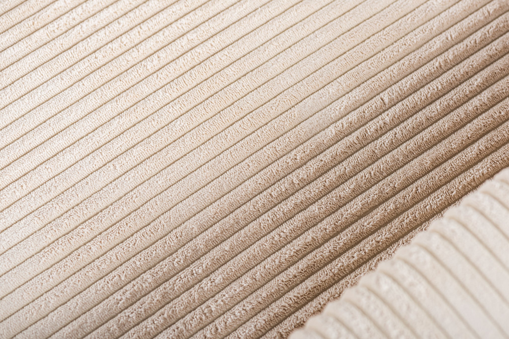 3-zits hoekbank links, stof Lincoln 03, RIB460 beige