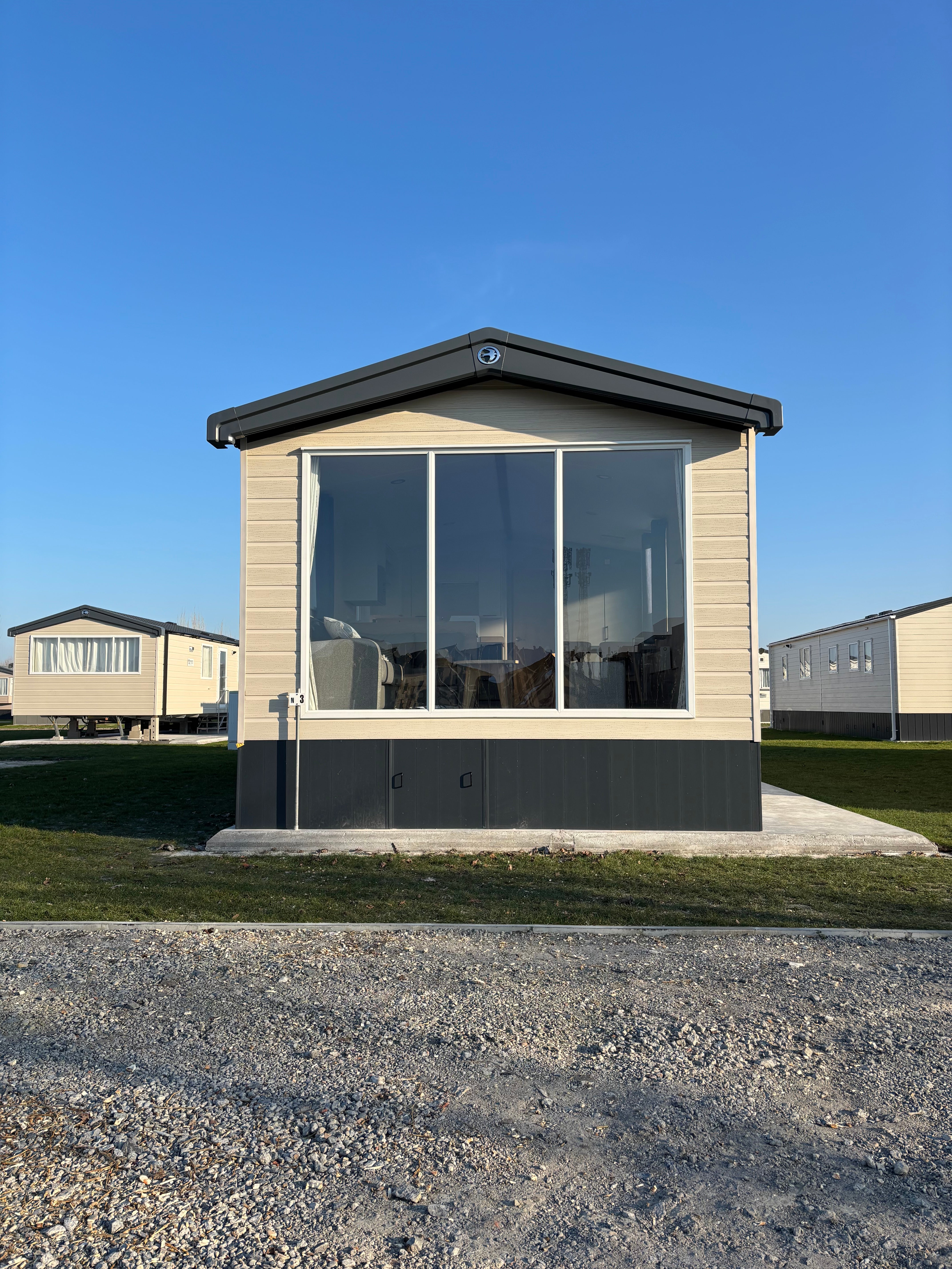 Nieuwe - Swift - Stacaravan Ardennes - 1200/2 - 2 slaapkamers - 1200x380cm - Camping Ter Hoeve Bredene N3