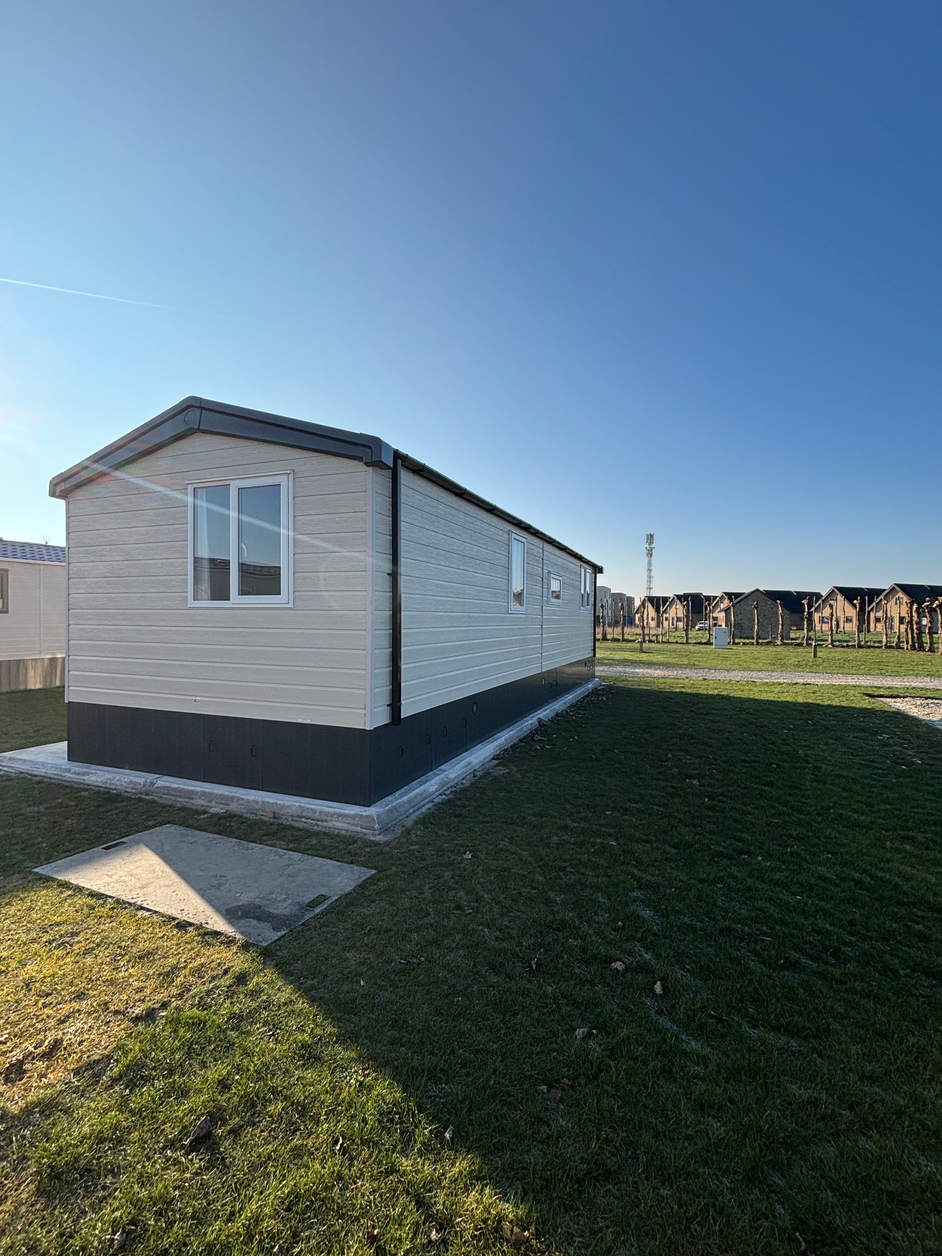 Nieuwe - Swift - Stacaravan Ardennes - 1200/2 - 2 slaapkamers - 1200x380cm - Camping Ter Hoeve Bredene N3