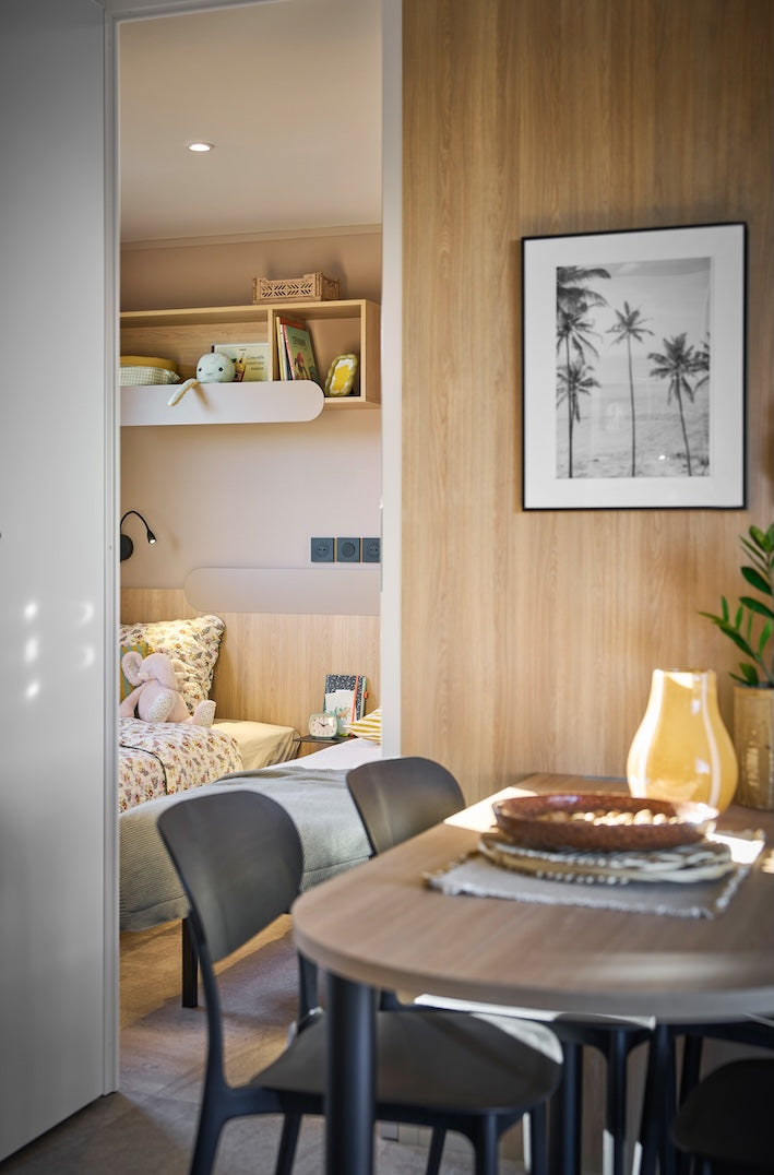 Nieuwe Stacaravan Grand Large 3 Premium Oak - 3 slaapkamers - 880x400cm