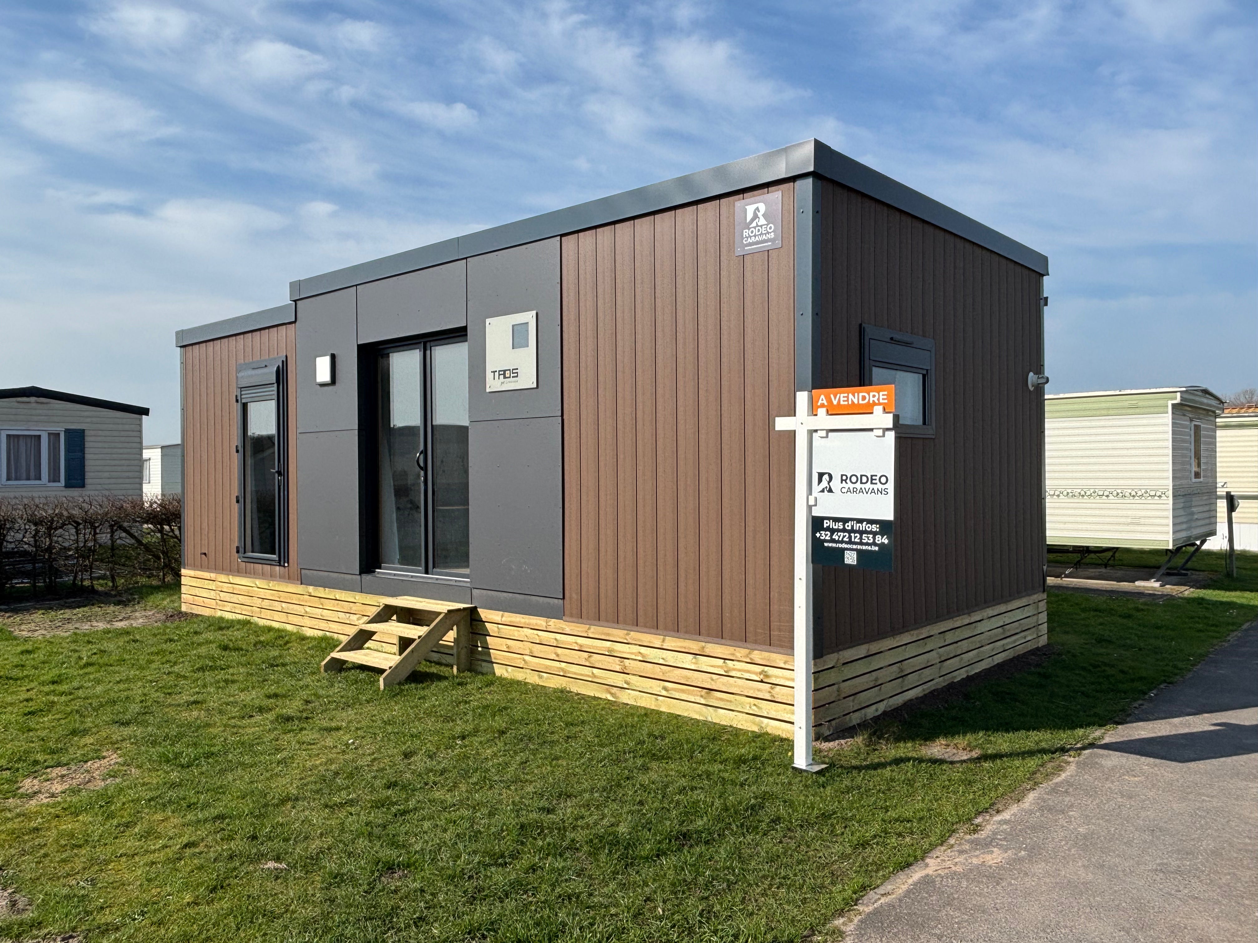 Nieuwe Stacaravan Taos F4 - 2 slaapkamers - 880x430cm - Camping De Zeekoning - De Haan perceel 27