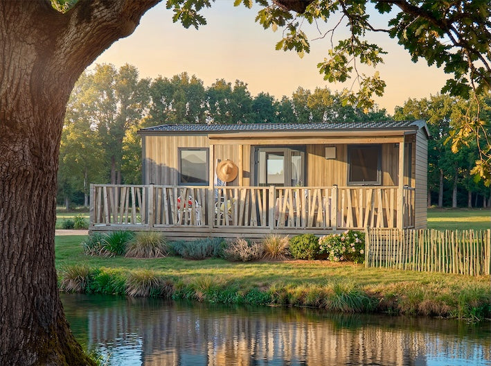 Nieuwe Stacaravan Océane Sand/Lin - 2 slaapkamers - 740x400cm