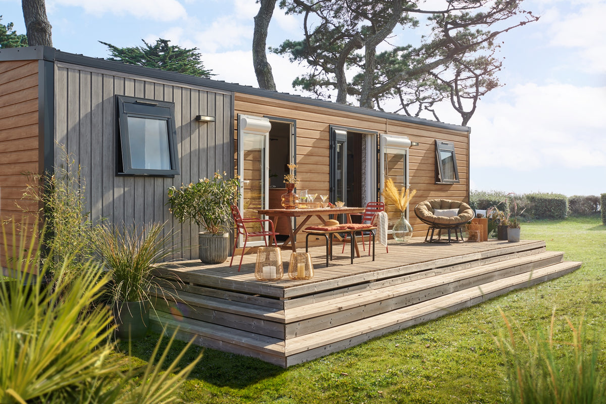 Nieuwe Stacaravan Exclusive Ponant - 3 slaapkamers - 1080x400cm