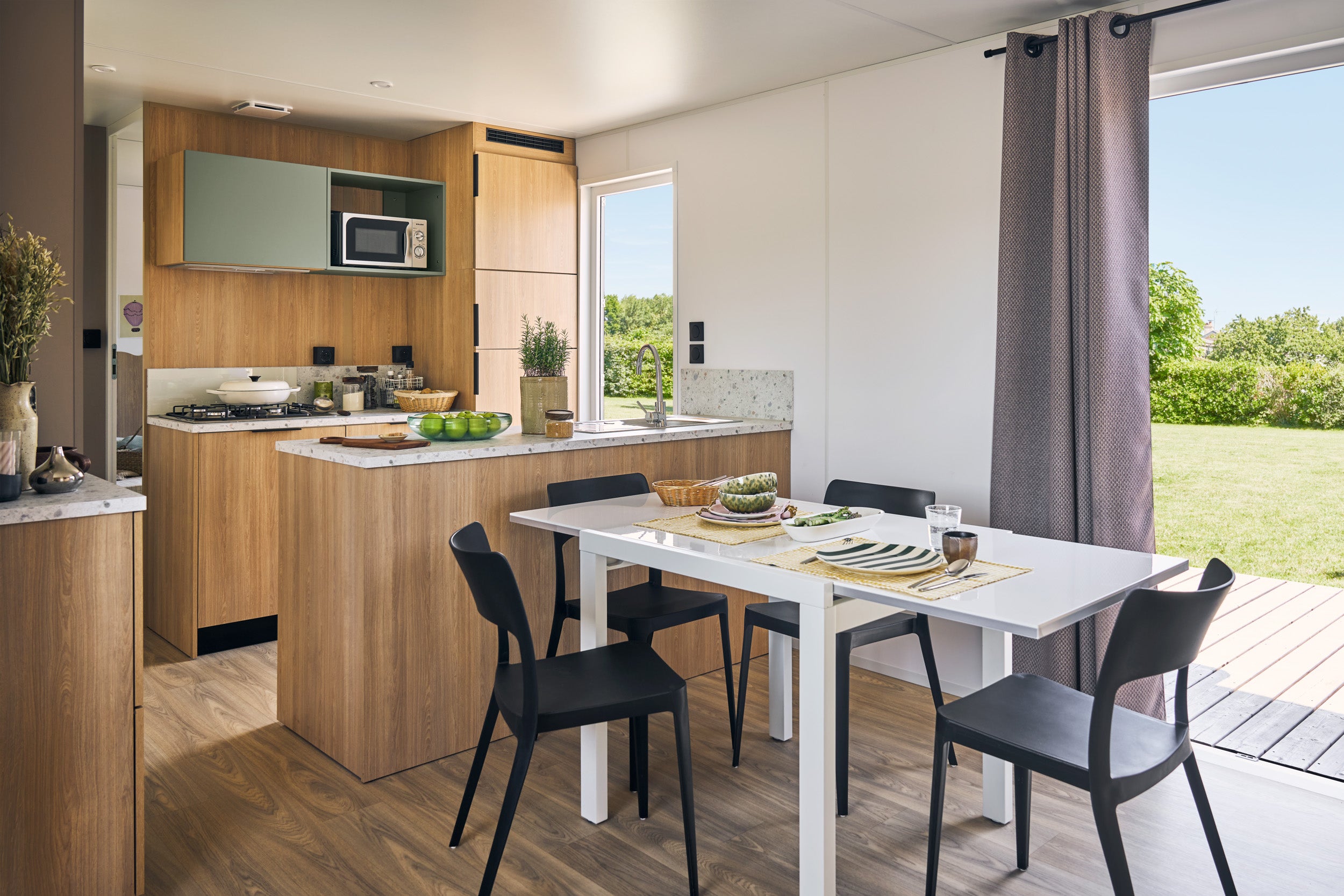 Nieuwe Stacaravan Caraibes - 3 slaapkamers - 1080x400cm