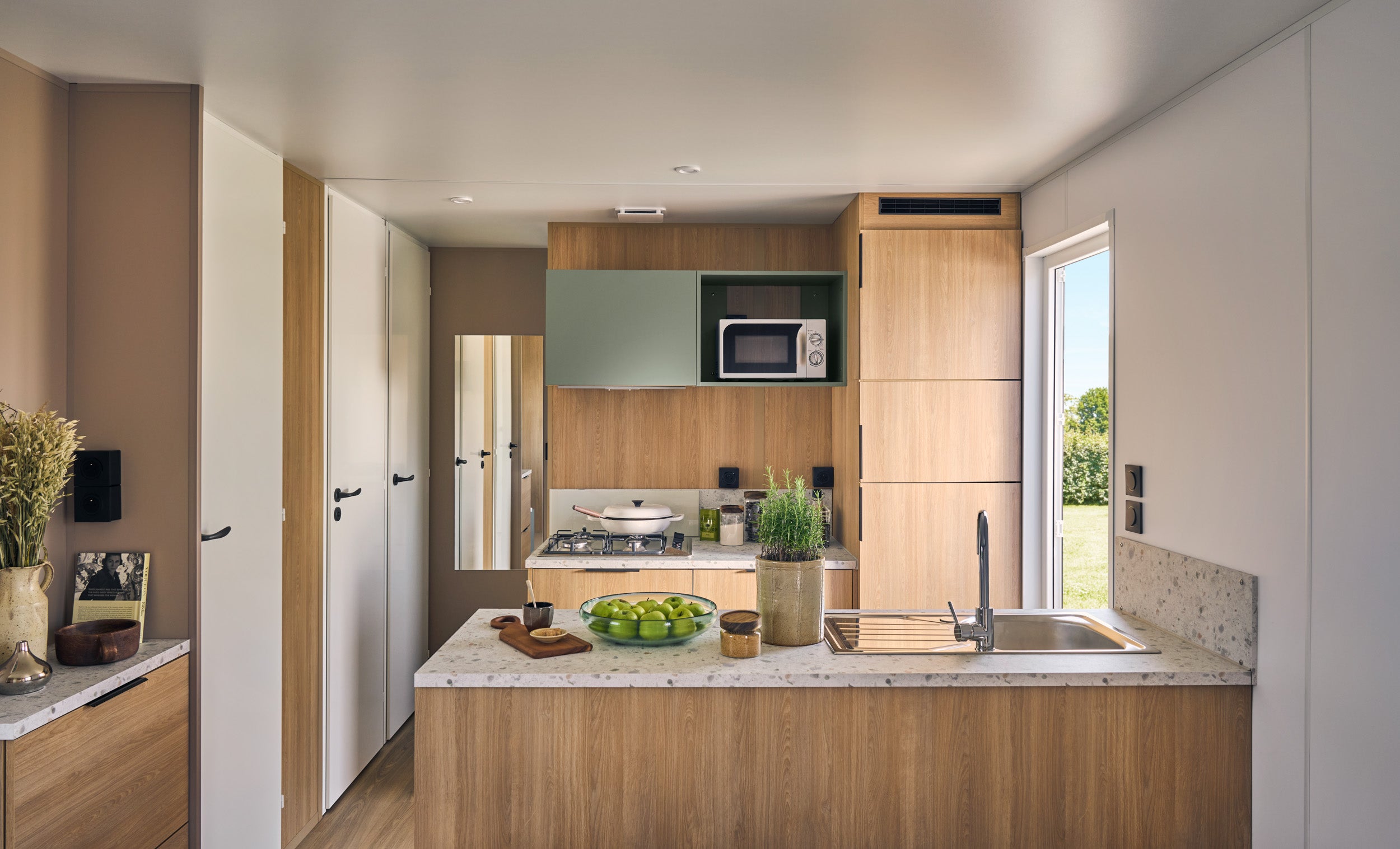 Nieuwe Stacaravan Caraibes - 3 slaapkamers - 1080x400cm