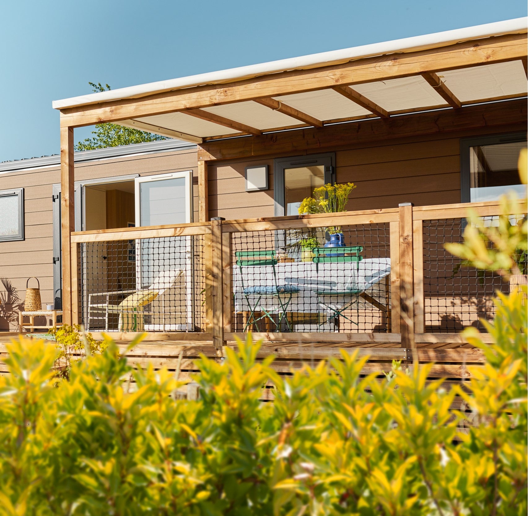 Nieuwe Stacaravan Caraibes - 3 slaapkamers - 1080x400cm