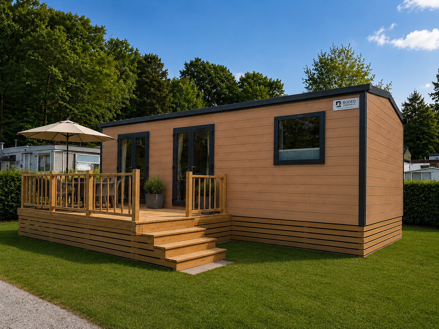 Nouvel hébergement Grand Large 2 - 2 chambres - 820x400cm - Camping Rochers Des Glawans - Durbuy