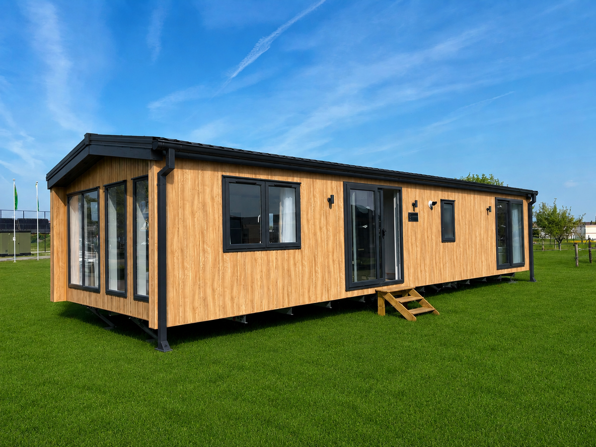Nieuwe Rodeo Stacaravan Brussels Deluxe - 1320/2 - 2 slaapkamers - 1320x445cm