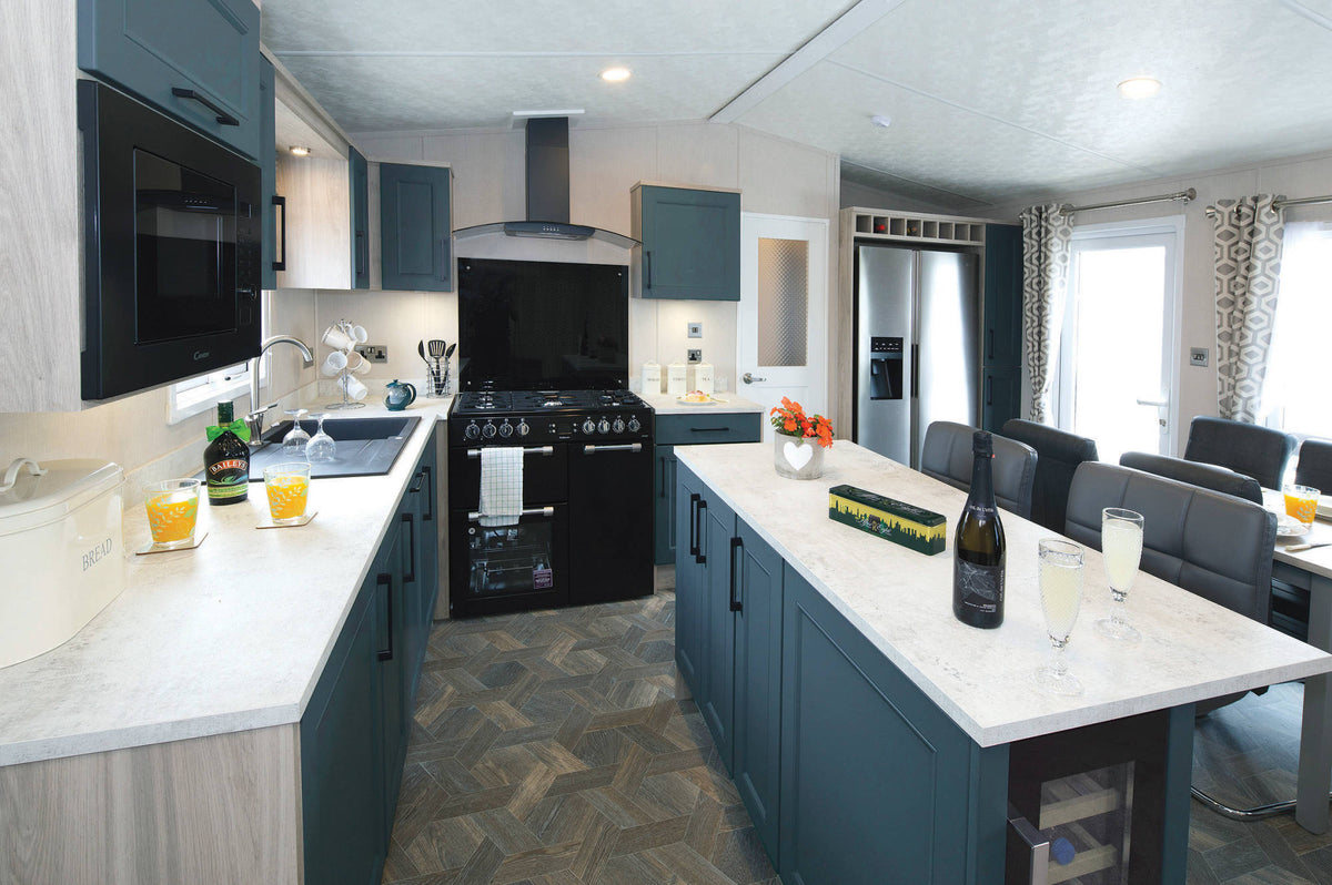 Nieuwe Rodeo Stacaravan Sheffield Deluxe - 1250/3 - 3 slaapkamers - 1250x427cm