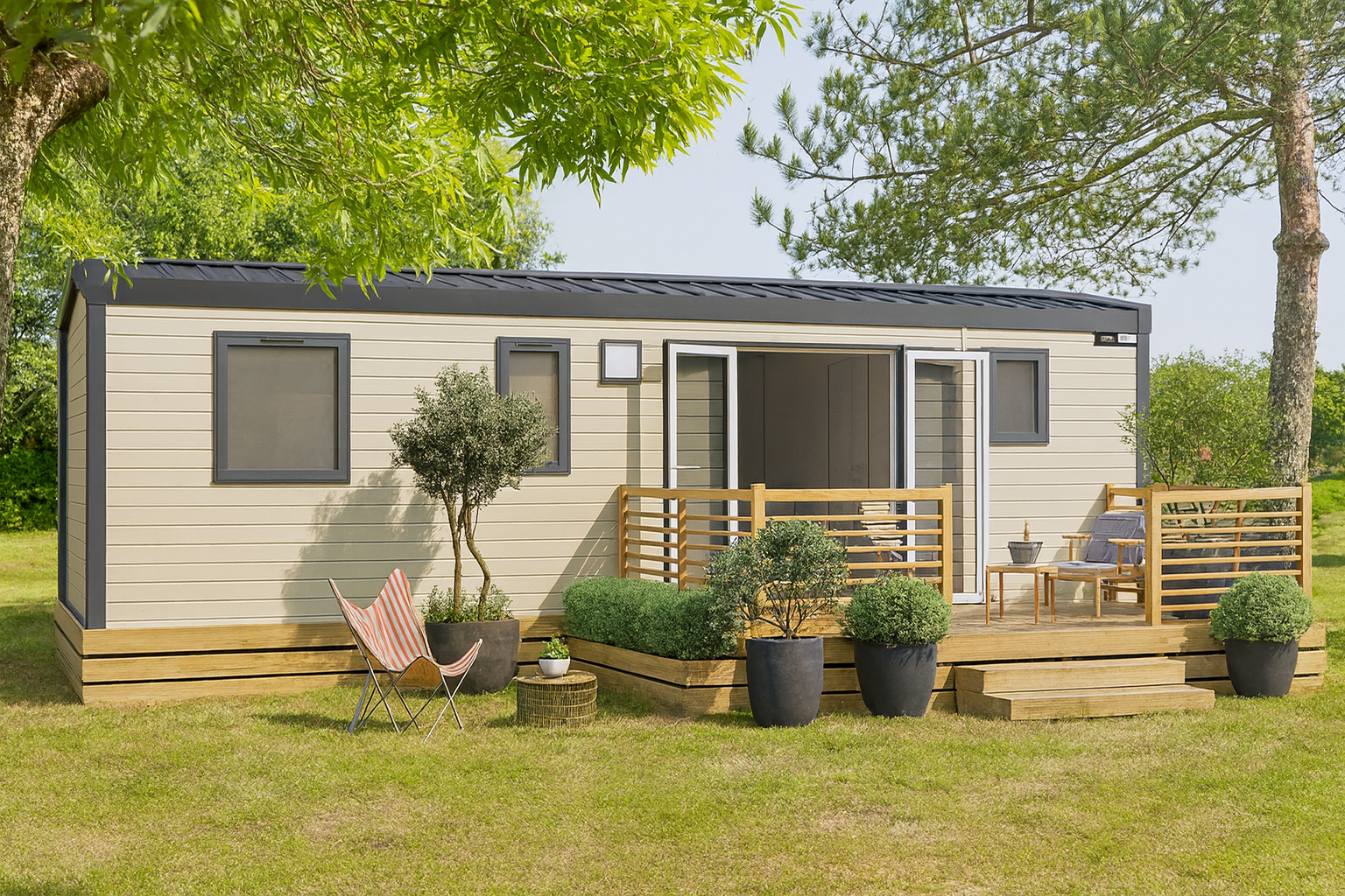 Nieuwe Stacaravan Tamaris - 3 slaapkamers - 880x400cm