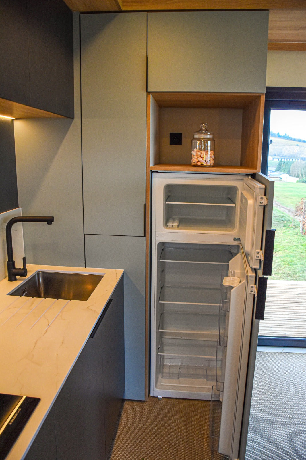 Nieuwe stacaravan Solarium met terras en dakterras - 2 slaapkamers - 1020x450cm - Camping Papillon Bouillon P12