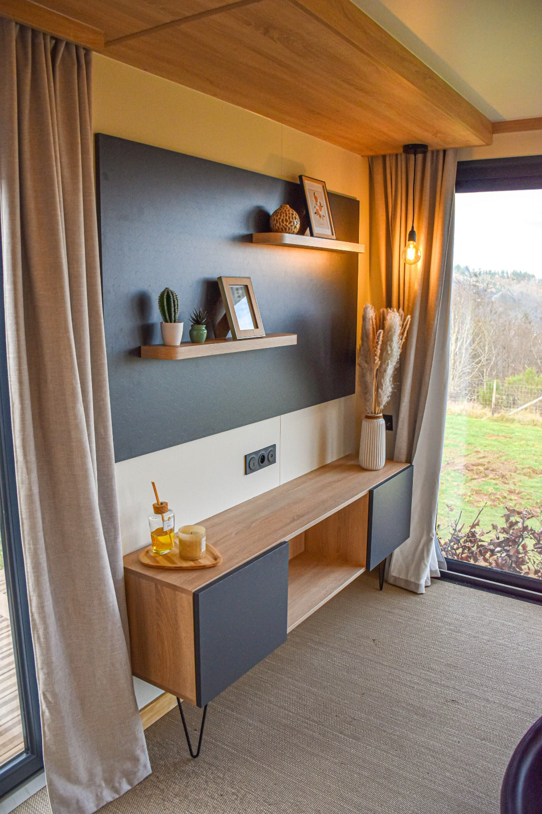 Nieuwe stacaravan Solarium met terras en dakterras - 2 slaapkamers - 1020x450cm - Camping Papillon Bouillon P12