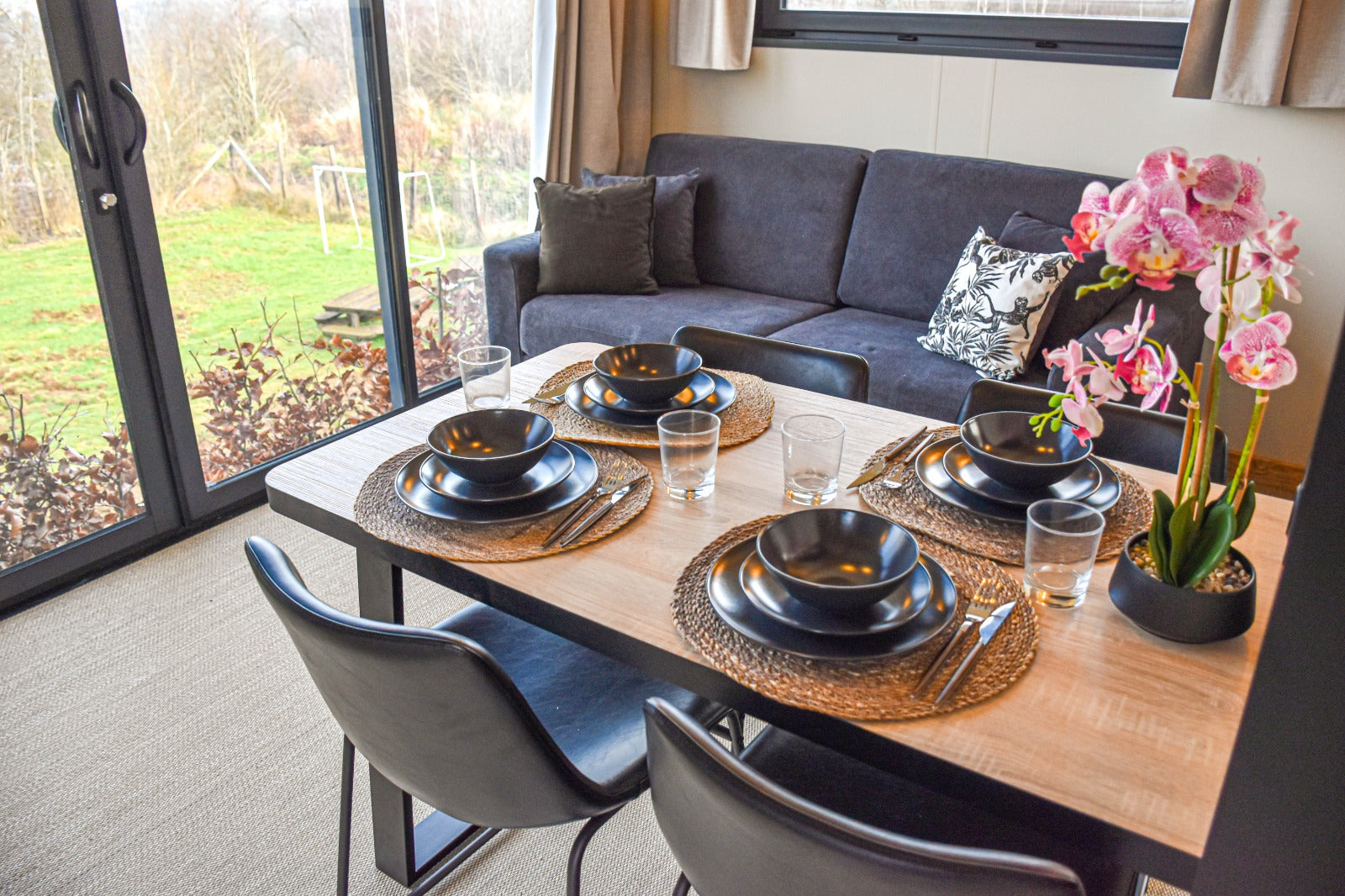 Nieuwe stacaravan Solarium met terras en dakterras - 2 slaapkamers - 1020x450cm - Camping Papillon Bouillon P12