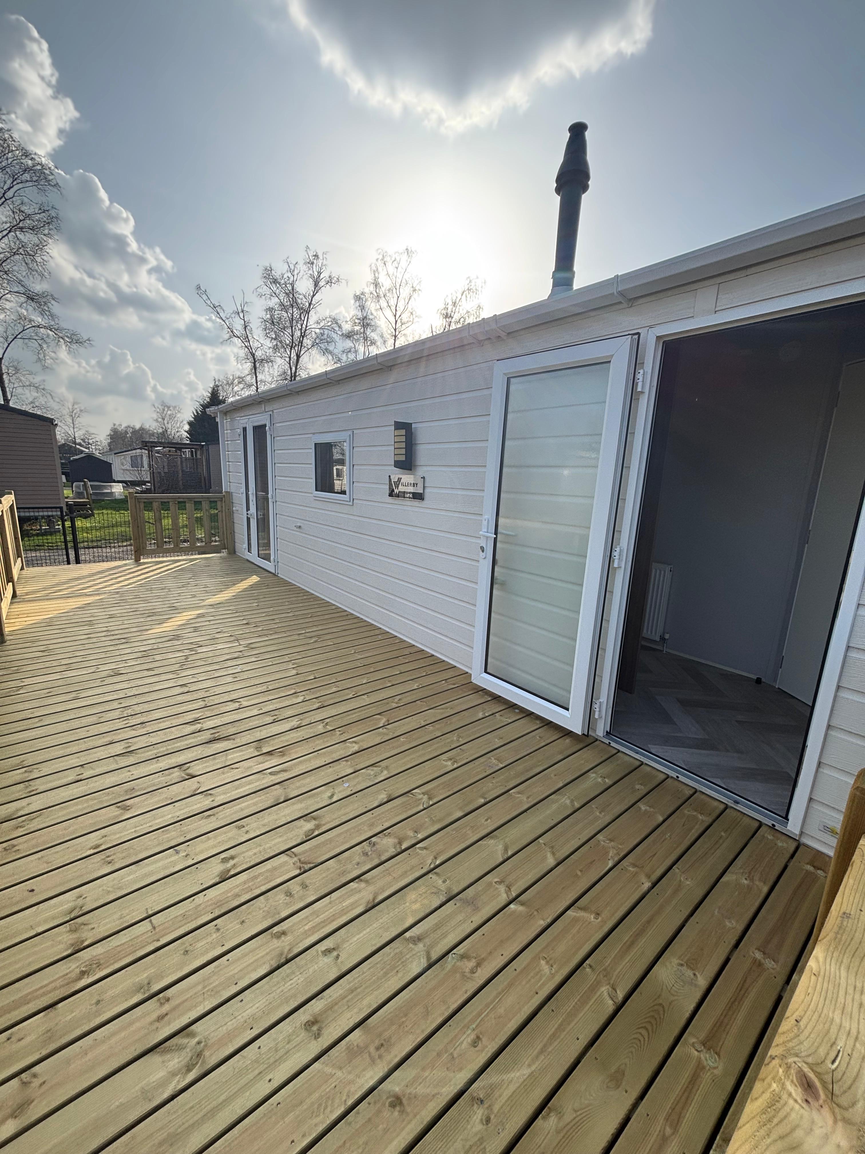 Occassions Willerby Lumic - 1050/2 - 2 slaapkamers - 1050x380cm - Camping Papillon Kinrooi - Perceel 126