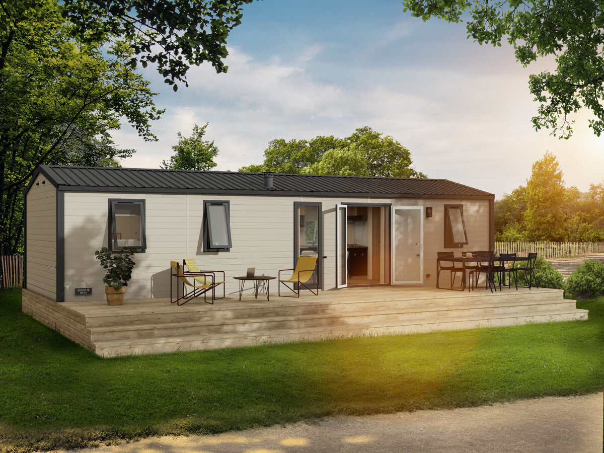 Nieuwe Stacaravan Monarch - 3 slaapkamers - 1062x400cm
