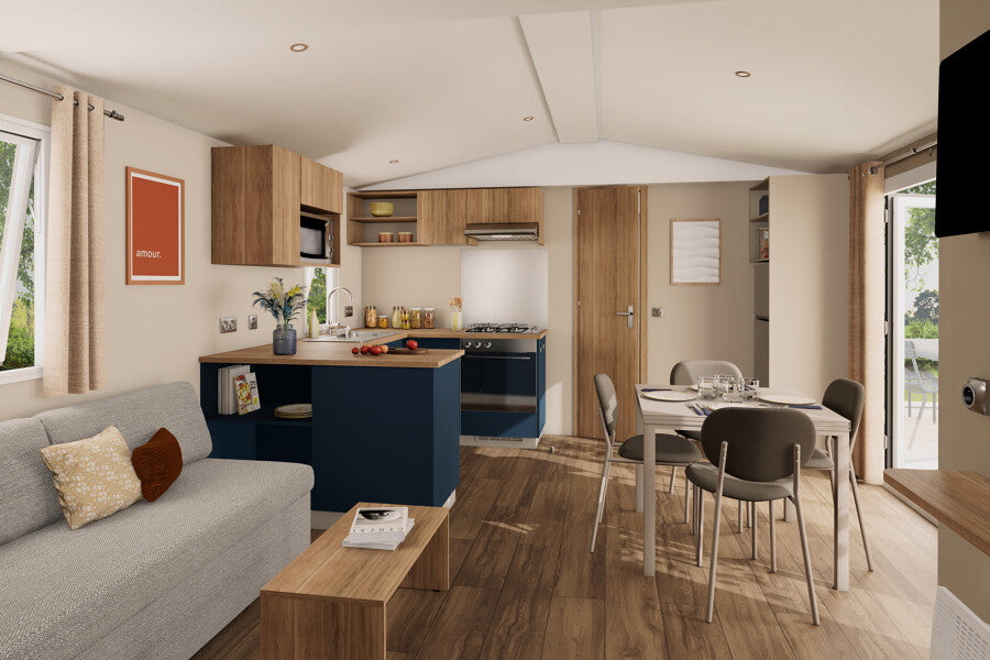 Nieuwe Stacaravan Monarch - 3 slaapkamers - 1062x400cm