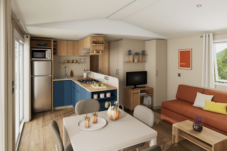 Nieuwe Stacaravan One - 3 slaapkamers - 1065x400cm