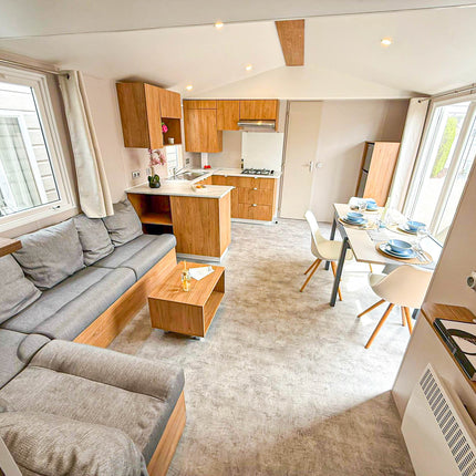 Nieuwe Stacaravan Luzerno - 2 slaapkamers - 1009x400cm