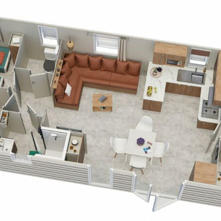 Mobil-home Monarch - 3 chambres - 1009x400cm