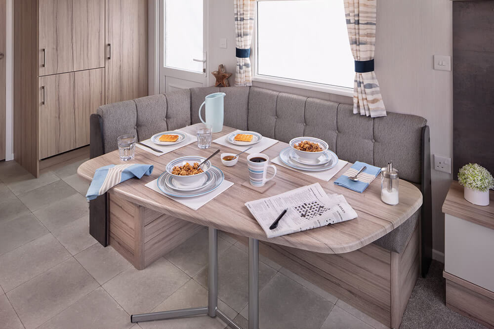 Nieuwe - Swift - Stacaravan Atlantique - 1100/2 - 2 slaapkamers - 1100x370cm